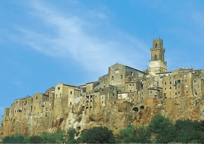 Vista di Pitigliano